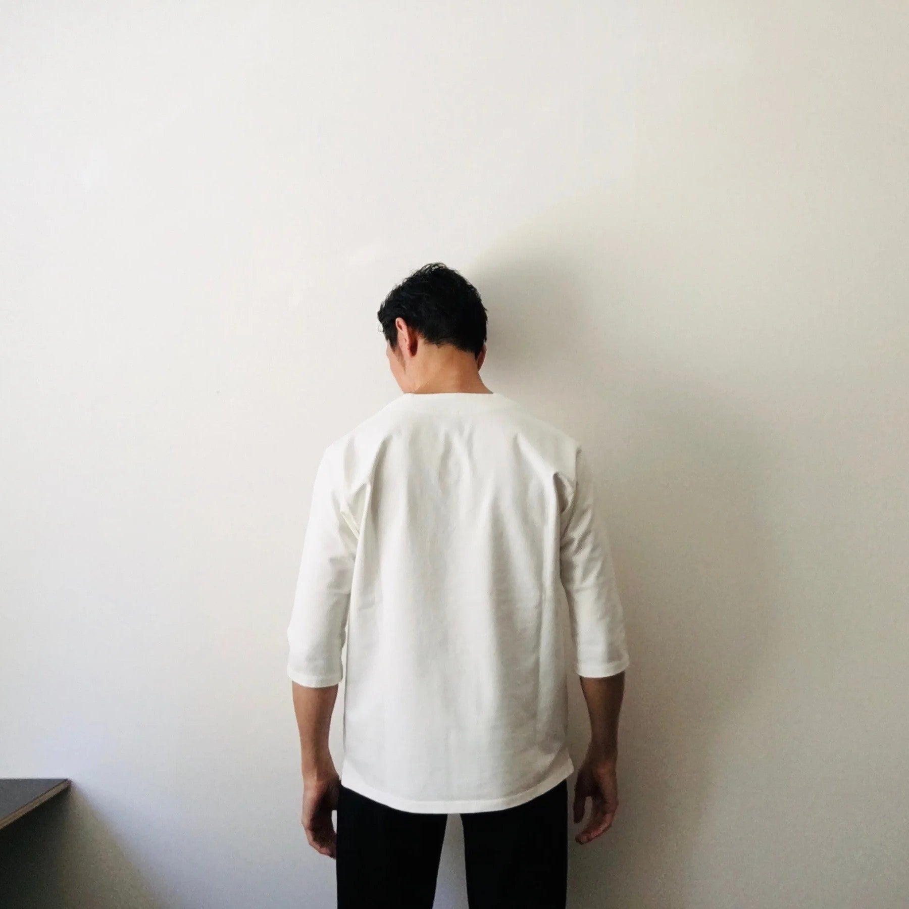 Cleaveland<br> "De partout"<br> Pull en V à manches 3/4, blanc cassé