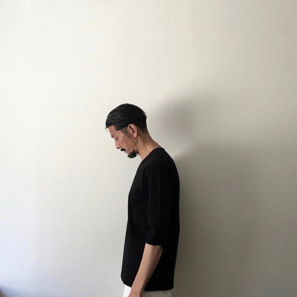 Cleaveland<br> "De partout"<br> Pull en V à manches 3/4 noir