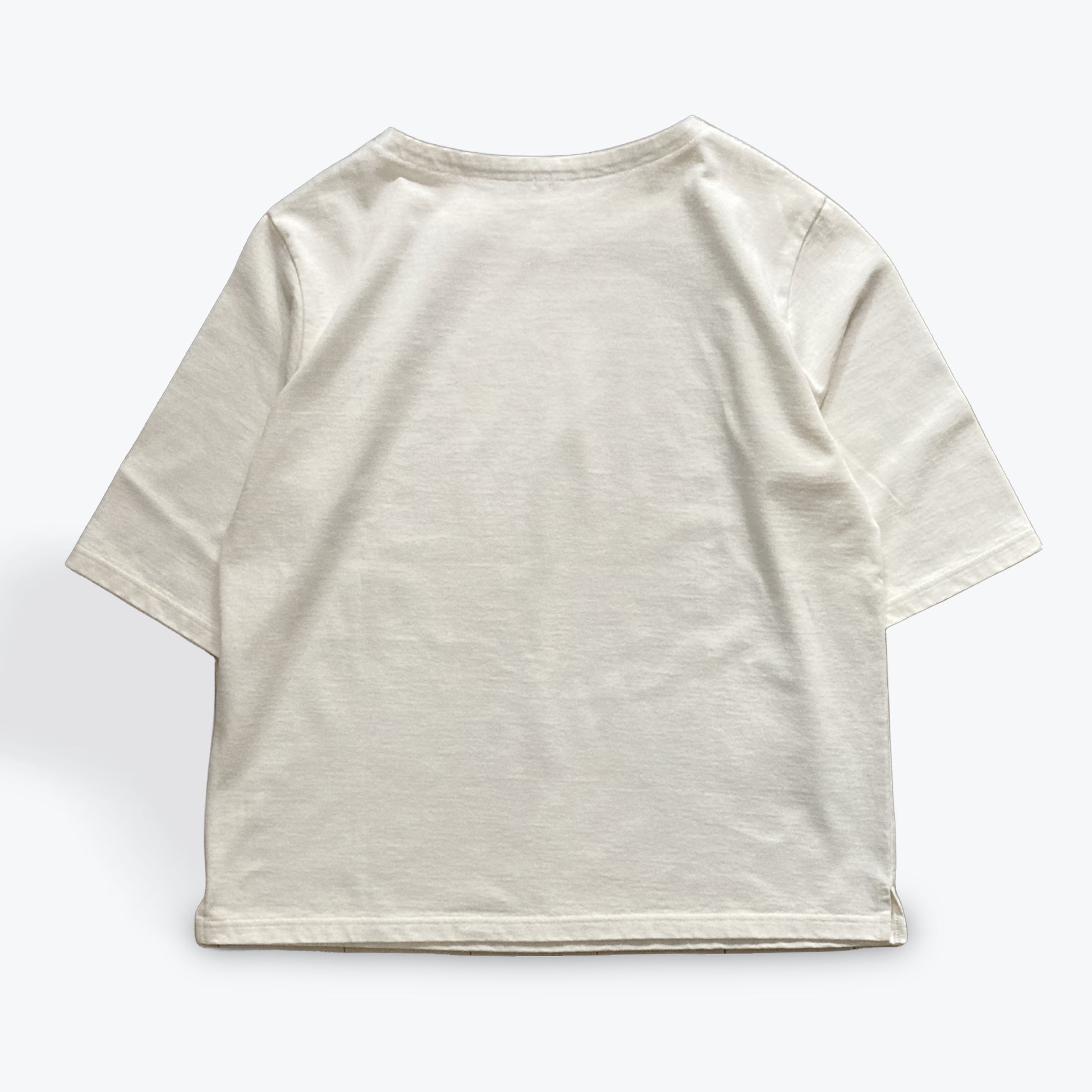Cleaveland<br> "De partout"<br> Pull à manches courtes blanc cassé