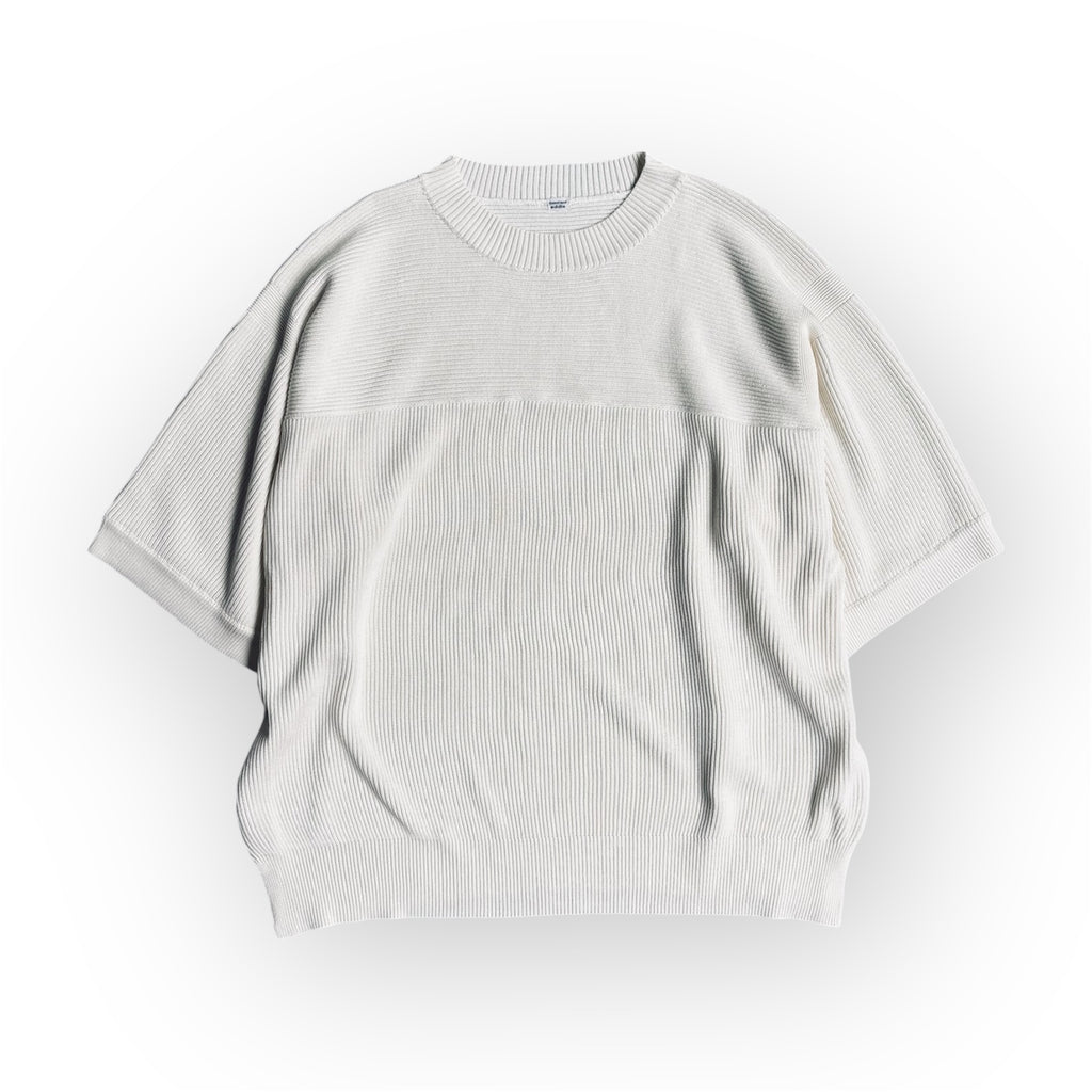 "The new world" <br> C/pullover Half sleeve white silk