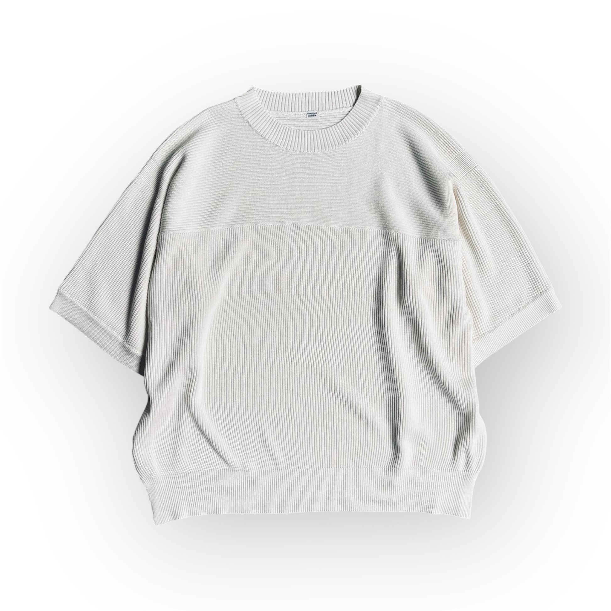 « Le nouveau monde » <br> C/pull manches courtes blanc soie