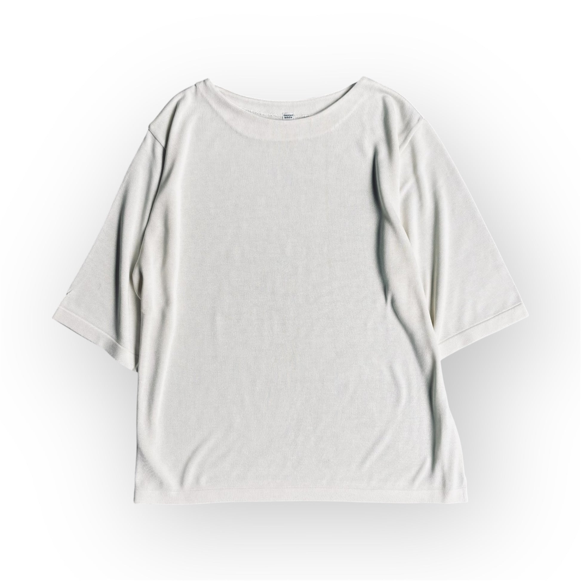 « Partout » <br> Pull C/demi-manches Soie blanche