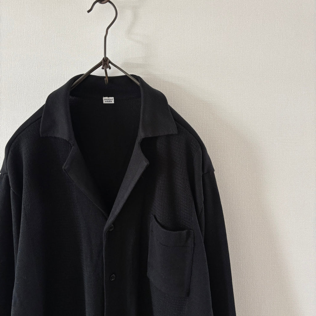 "The new world" <br> OC/cardigan long sleeve Black silk