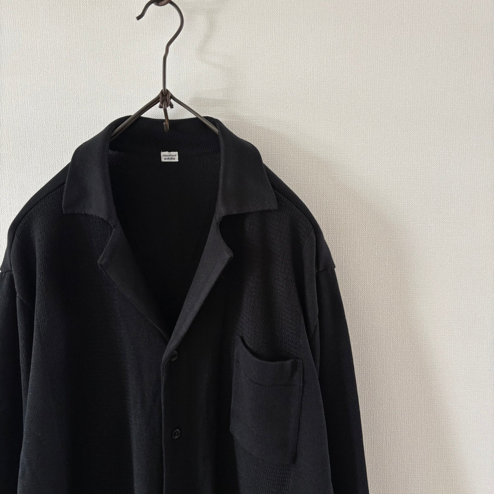"The new world" <br> OC/cardigan manches longues soie noire