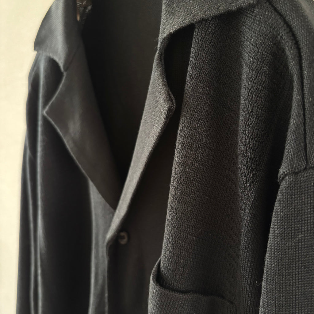 "The new world" <br> OC/cardigan long sleeve Black silk
