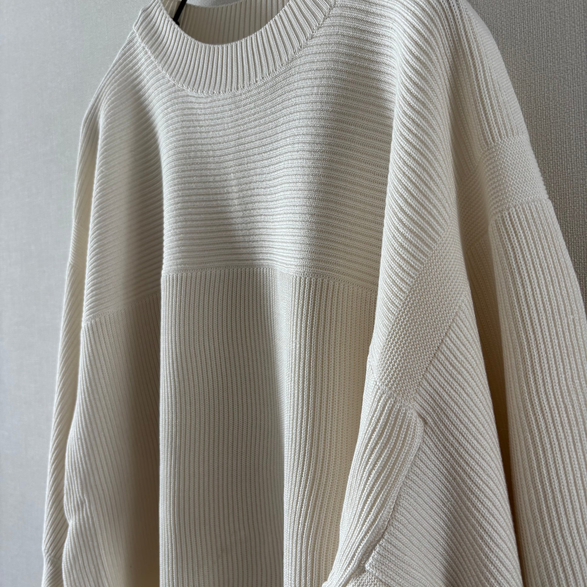 « Le nouveau monde » <br> C/pull manches courtes blanc soie