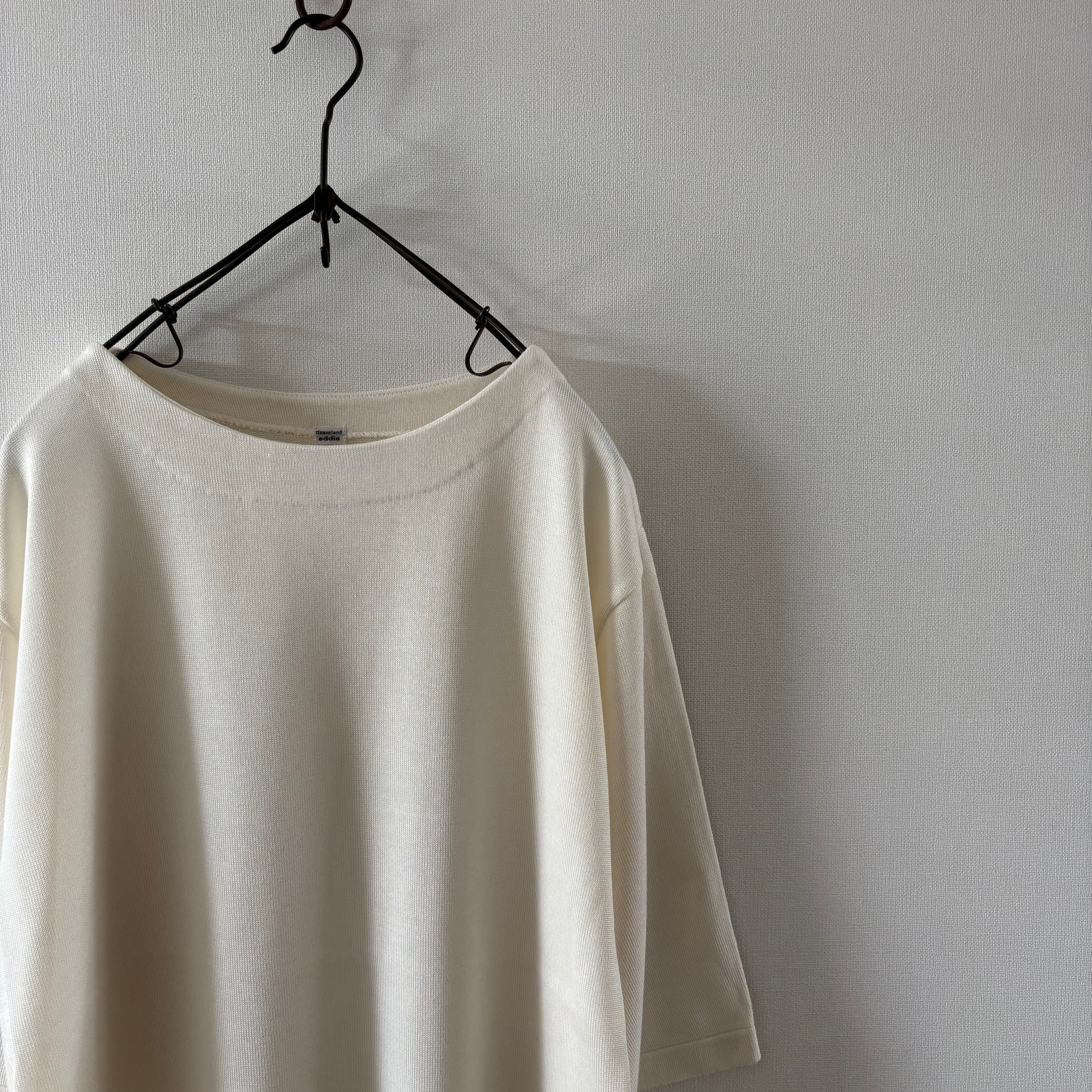 « Partout » <br> Pull C/demi-manches Soie blanche
