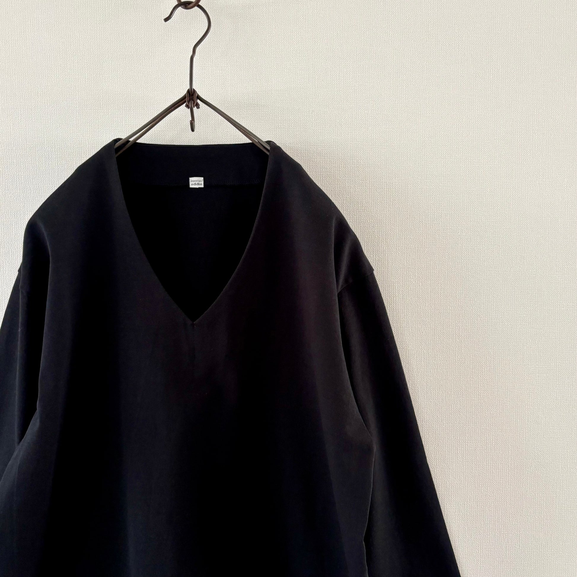 Cleaveland<br> "De partout"<br> Pull en V à manches 3/4 noir