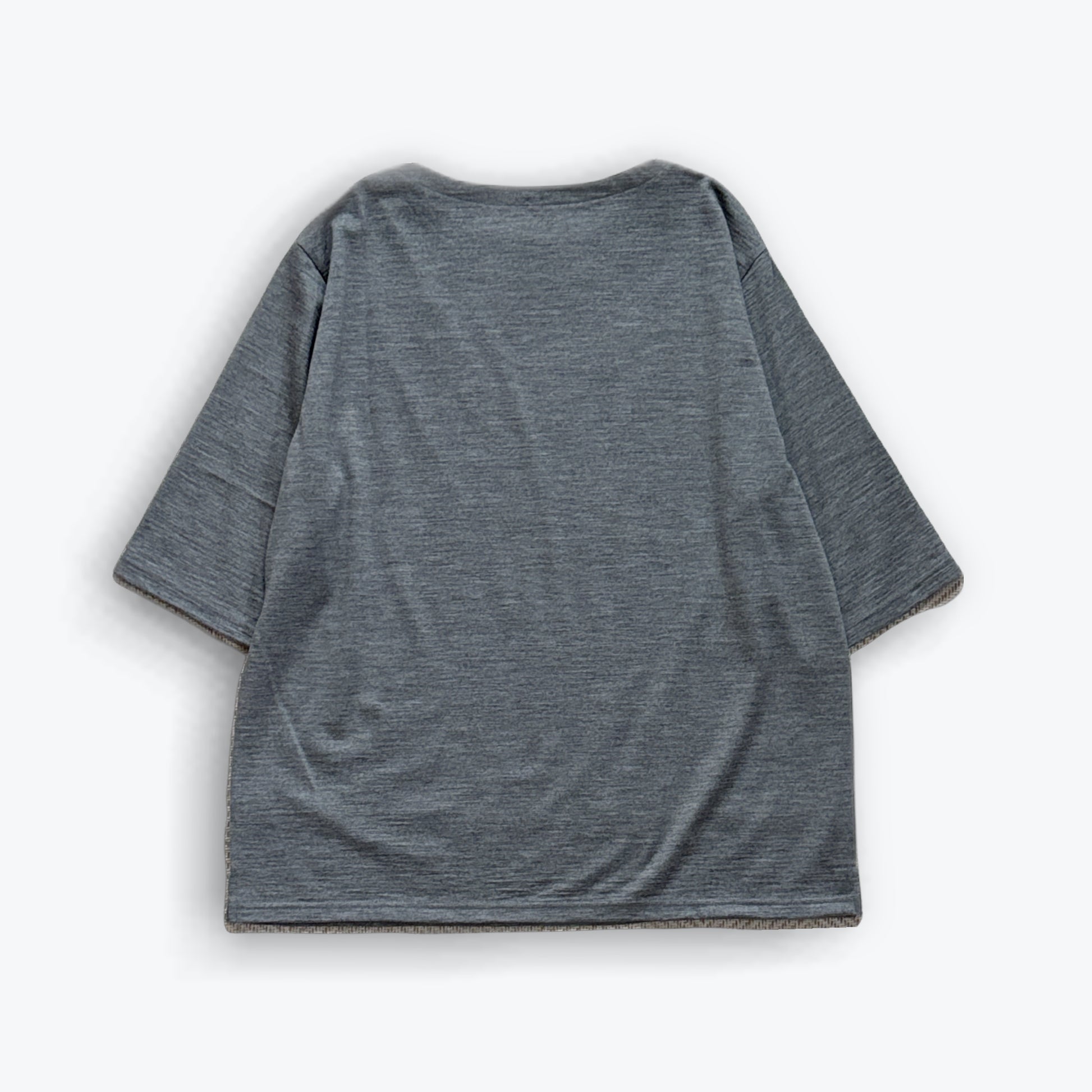 Cleaveland<br> "De partout"<br> Pull-over à manches courtes en jersey de laine gris